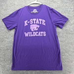 Kansas State Wildcats Shirt Mens Large Purple NCAA College Basketball CHERRY Tee